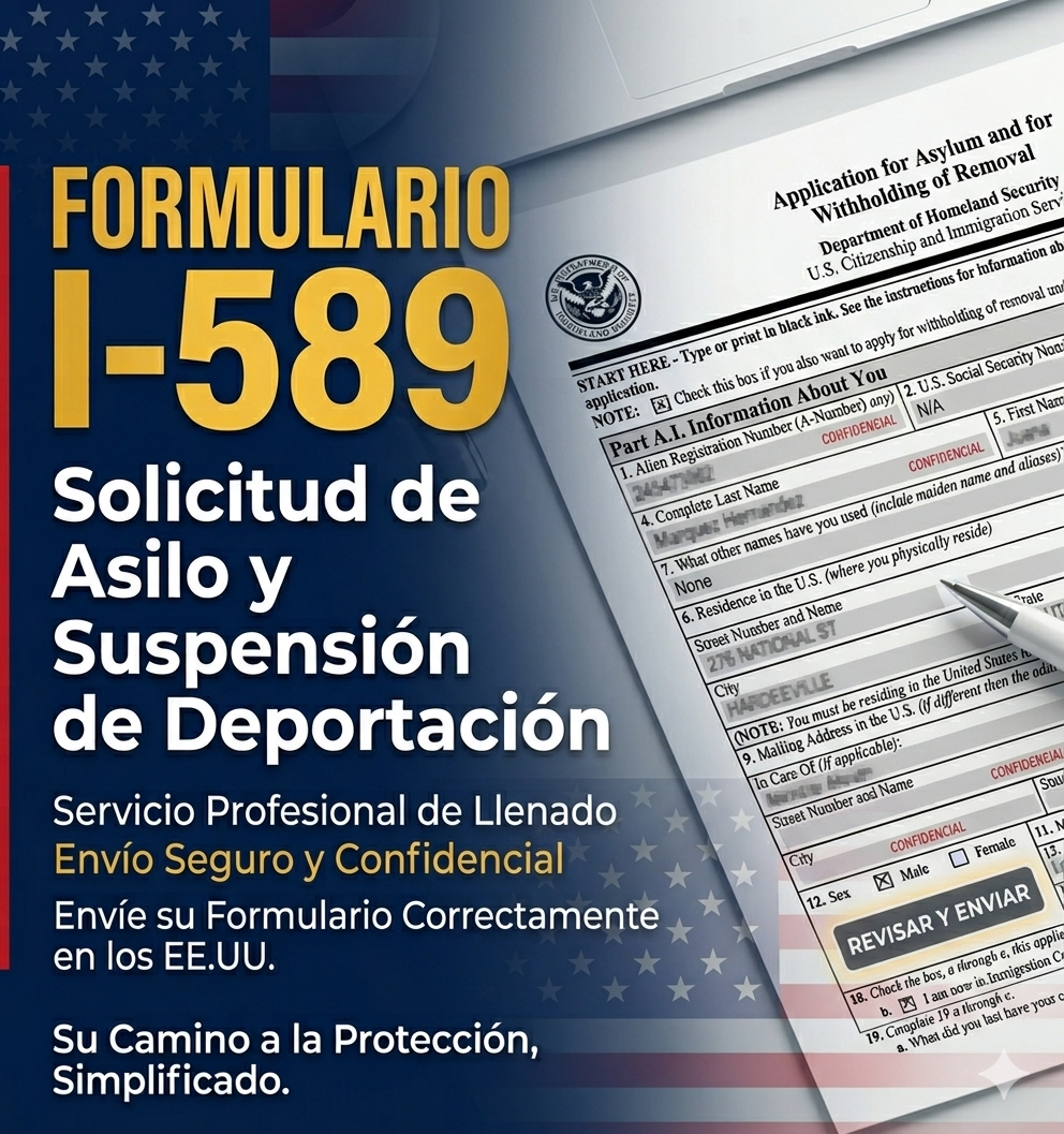 Formulario I-589 para asilo político